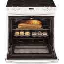 GE 30-inch, Drop-In Electric Range with Ceramic Glass Cooktop JD630DTWWJD630DTWW