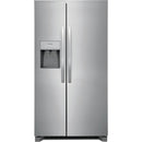 Frigidaire 36-inch, 25.6 cu.ft. Freestanding Side-by-Side Refrigerator with Ice and Water Dispensing System (Stainless Steel)FRSS2623AS