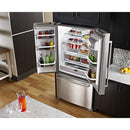 KitchenAid 36-inch, 25 cu.ft. Freestanding French 3-Door Refrigerator with ExtendFresh™ Plus Temperature Management System KRFF305ESS