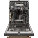 Caf? 24-inch Built-in Dishwasher with Stainless Steel Tub (Matte White/Brushed Bronze)  CDT845P4NW2 (CDT845P4NW2)