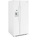 GE 33-inch, 23 cu. ft. Side-By-Side Refrigerator with Water and Ice Dispensing System GSS23GGPWW