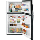 GE 33-inch, 21.2 cu. ft. Top Freezer Refrigerator GTE21GTHBB