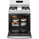 GE 30-inch Freestanding Gas Range with SmartHQ™ GGF400PV (White) (GGF400PVWW)