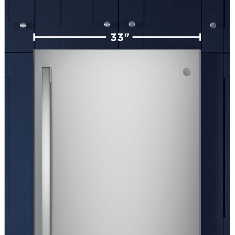 GE 30-inch, 20.9 cu. ft. Bottom Freezer Refrigerator GDE21EMKES