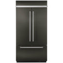 KitchenAid 43-inch, 24.2 cu.ft. Built-in French 3-Door Refrigerator with Platinum Interior Design KBFN502EBS