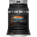 Frigidaire 30-inch Freestanding Gas Range with 5 Burners FCRG3052BS