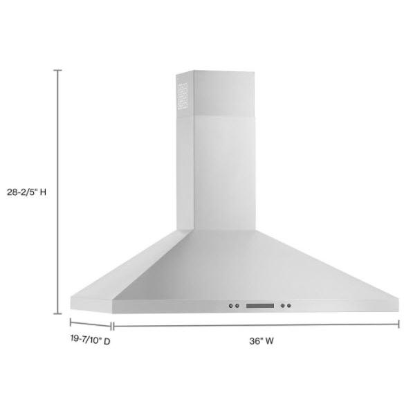 Whirlpool 36-inch Chimney Wall Hood WVW93UC6LZ IMAGE 7