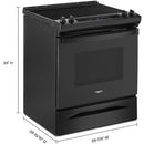 Whirlpool 30-inch Freestanding Electric Range with Frozen Bake™ Technology WEE515SALB IMAGE 11