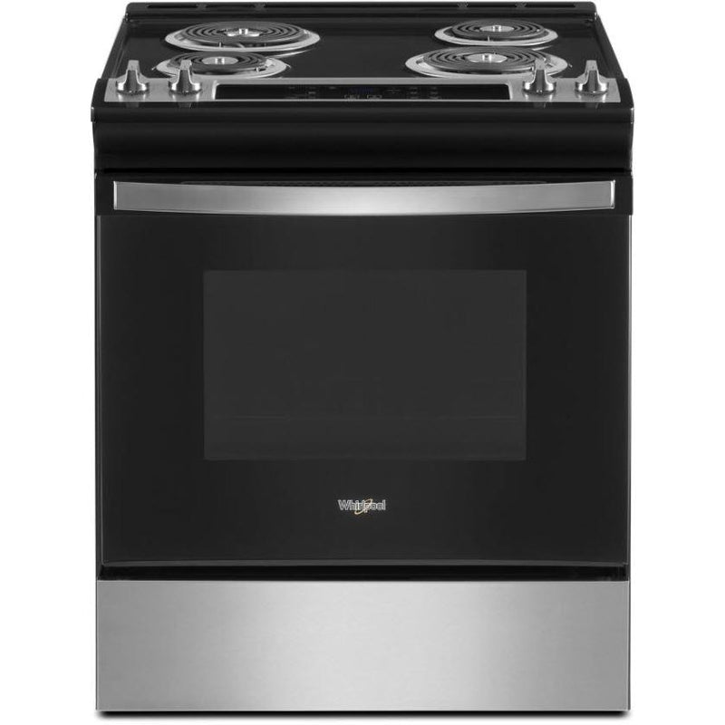 Whirlpool 30-in 4 Burners Coil Black Electric Cooktop