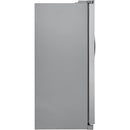 Frigidaire 36-inch, 25.6 cu.ft. Freestanding Side-by-Side Refrigerator with Ice and Water Dispensing System FRSS2623AS