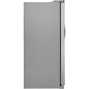 Frigidaire 36-inch, 25.6 cu.ft. Freestanding Side-by-Side Refrigerator with Ice and Water Dispensing System (Stainless Steel)FRSS2623AS