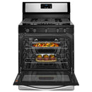 Whirlpool 30-inch Freestanding Gas Range with AccuSimmer® Burner WFG505M0BS