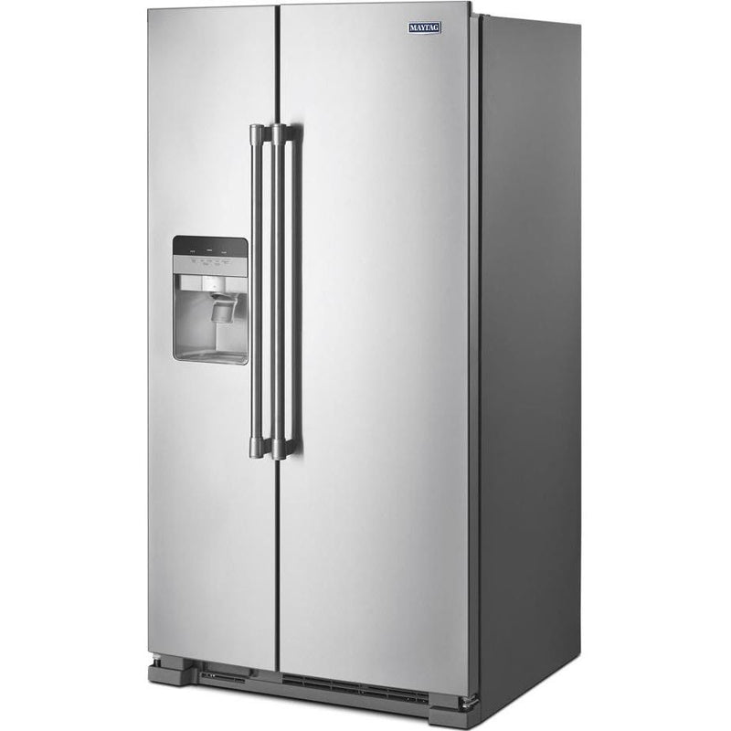 Maytag 36-inch, 25 cu.ft. Freestanding Side-by-Side Refrigerator with External Water and Ice Dispensing System MSS25C4MGZ (MSS25C4MGZ)