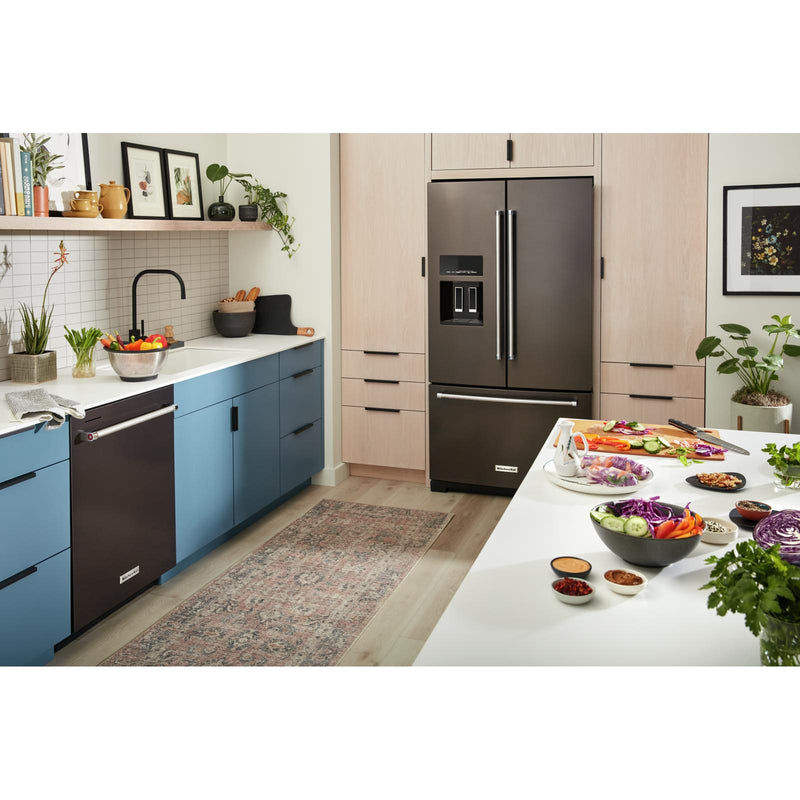 KitchenAid Refrigerators - Standard Depth French Door Exterior 26.8 Cu Ft -  KRFF577KPSS