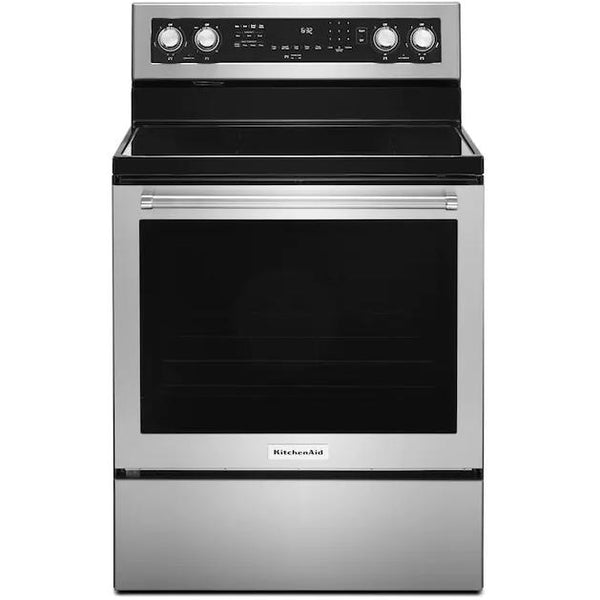 KitchenAid 30-inch Freestanding Electric Range with Convection technology KFEG504KPS IMAGE 1