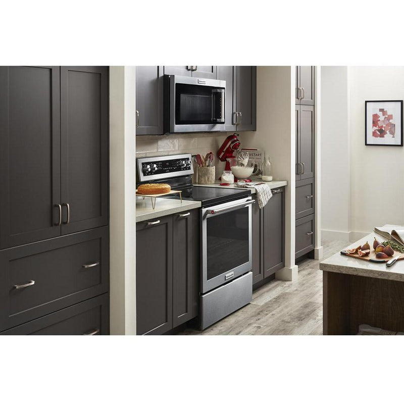 KitchenAid 30-inch Freestanding Electric Range with Convection technology KFEG504KPS IMAGE 4
