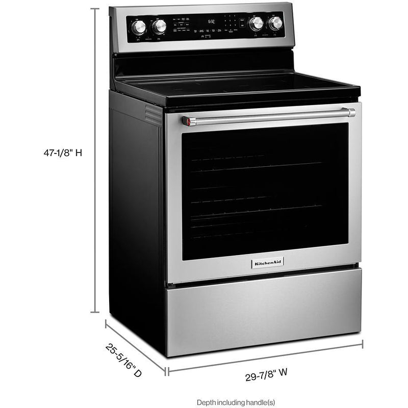 KitchenAid 30-inch Freestanding Electric Range with Convection technology KFEG504KPS IMAGE 8