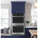 GE 27-inch, 8.6 cu.ft. Built-in Double Wall Oven with Wi-Fi Connectivity JKD3000SNSSJKD3000SNSS