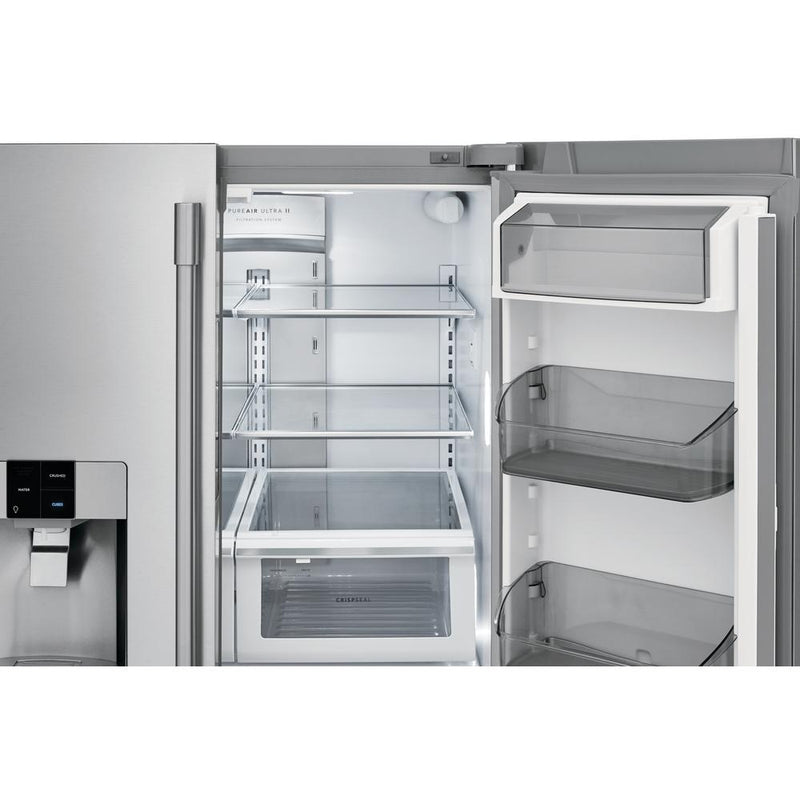 (FPBS2778UF) Frigidaire Professional 36-inch, 27.8 cu.ft. Freestanding French 3-Door Refrigerator with External Water and Ice Dispensing System FPBS2778UF