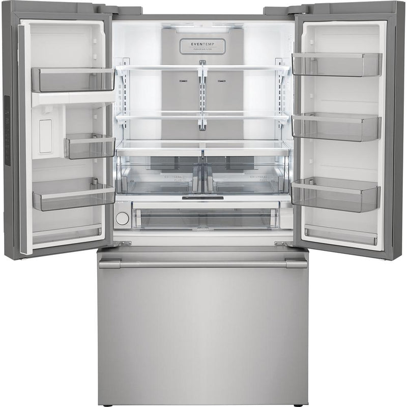 Frigidaire Professional 36-inch, 23.3 cu. ft. Counter-Depth French 3-Door Refrigerator with Digital Display PRFG2383AF IMAGE 8