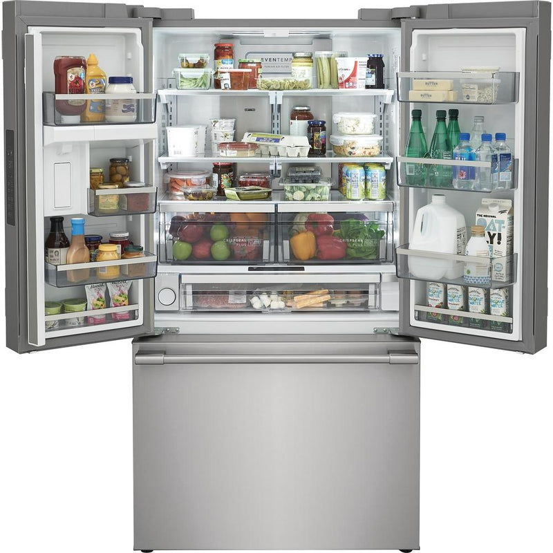 Frigidaire Professional 36-inch, 23.3 cu. ft. Counter-Depth French 3-Door Refrigerator with Digital Display PRFG2383AF IMAGE 9