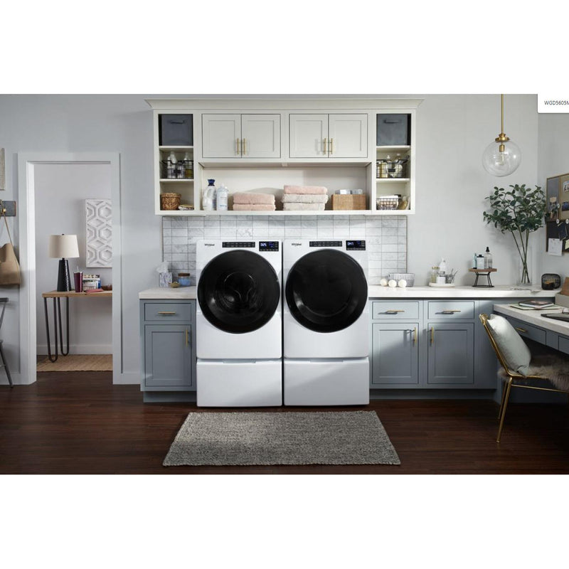 Whirlpool 7.4 cu. ft. Electric Dryer with Sanitize Cycle WED5605MW (WED5605MW)