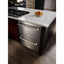 KitchenAid 24-inch, 4.7 cu.ft. Freestanding Refrigerator/Freezer Drawer with Ice Maker KUDF204ESBKUDF204ESB