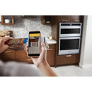 Whirlpool 27-inch, 5.7 cu. ft. Microwave Combination Wall Oven with Touchscreen WOC54EC7HWWOC54EC7HW