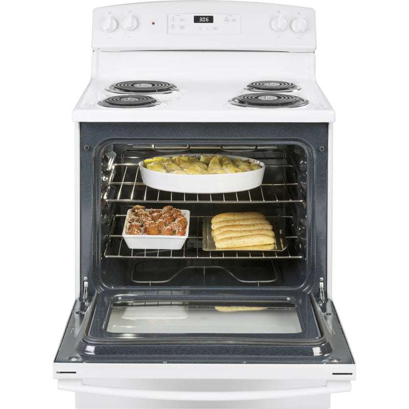 GE 30-inch Freestanding Electric Range JBS360DMWW