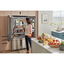 KitchenAid French 3-Door Refrigerator with External Water and Ice Dispensing System (PrintShield Stainless Steel)KRFF577KPS