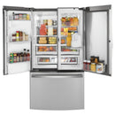GE Profile 36-inch, 22.1 cu.ft. Counter-Depth French 3-Door Refrigerator with External Water and Ice Dispensing System PYD22KYNFSPYD22KYNFS