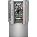 Electrolux 36-inch, 22.6 cu.ft. Counter-Depth French 3-Door Refrigerator with External Water and Ice Dispensing System ERFC2393AS