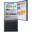 Forno 31-inch 17.2 cu.ft Freestanding Bottom Freezer Refrigerator FFFFD1785-31BLKFFFFD178531BLK