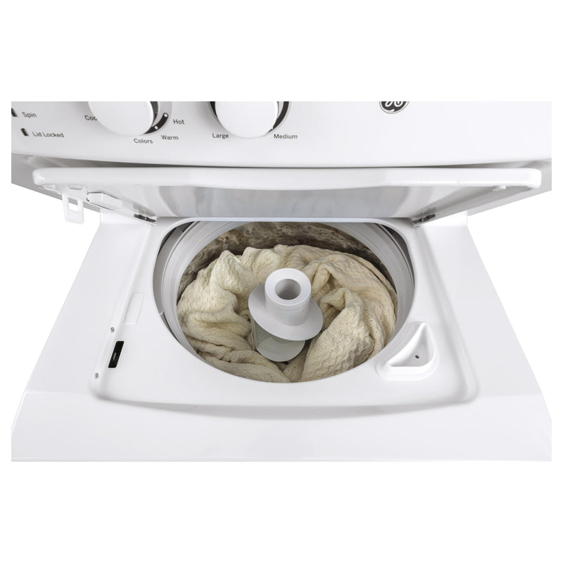 GE Stacked Washer/Dryer Electric Laundry Center GUV27ESSMWW (GUV27ESSMWW)