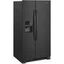 Whirlpool 36-inch, 24.55 cu. ft. Side-By-Side Refrigerator  (Black)WRS325SDHB