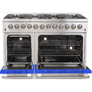 Forno Galiano Alta Qualita 48-inch Freestanding Dual Fuel Range with Convection Technology FFSGS6156-48 (Blue)FFSGS615648BLU