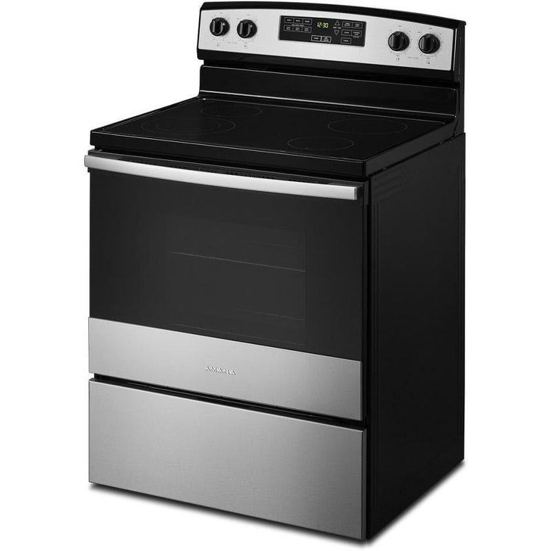 Amana 4-Piece Amana Kitchen Package with Electric Range in Stainless Steel