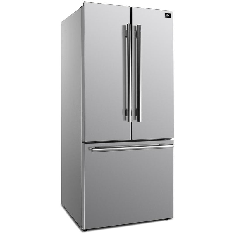 Forno 30-inch, 17.5 cu. ft. French 3-Door Refrigerator with Ice Maker FFFFD1974-31SB IMAGE 1