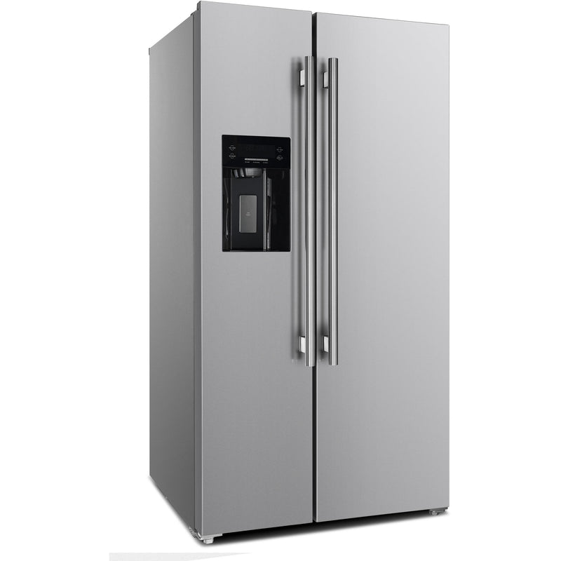 Forno 36-inch, 20 cu. ft. Freestanding Side-by-Side Refrigerator FFRBI1844-36SB IMAGE 3