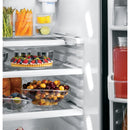 GE Profile 36-inch, 25.3 cu. ft. Side-by-Side Refrigerator with Ice and Water Dispensing System PSE25KBLTS