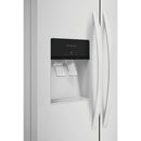 Frigidaire 36-inch, 25.6 cu.ft. Freestanding Side-by-Side Refrigerator with Ice and Water Dispensing System FRSS2623AW