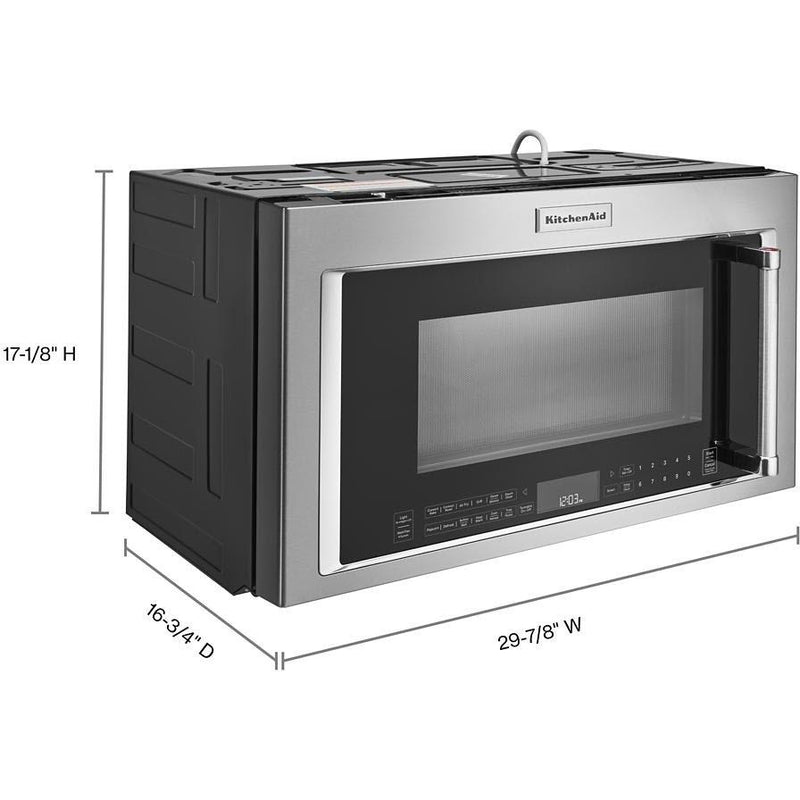 KitchenAid 1.9 cu. ft. Over-the-Range Microwave Oven with Air Fry KMHC319LSS IMAGE 10