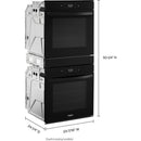 Whirlpool 24-inch, 5.8 cu. ft.  Double Wall Oven with True Convection Technology WOD52ES4MB IMAGE 8