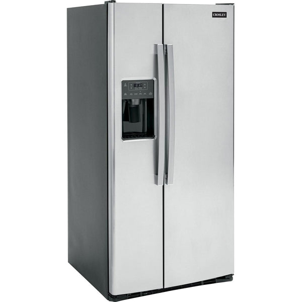 Crosley 32.75-inch, 23 cu. ft. Freestanding Side-by-Side Refrigerator with External Water and Ice Dispensing System XSS23GYPFS