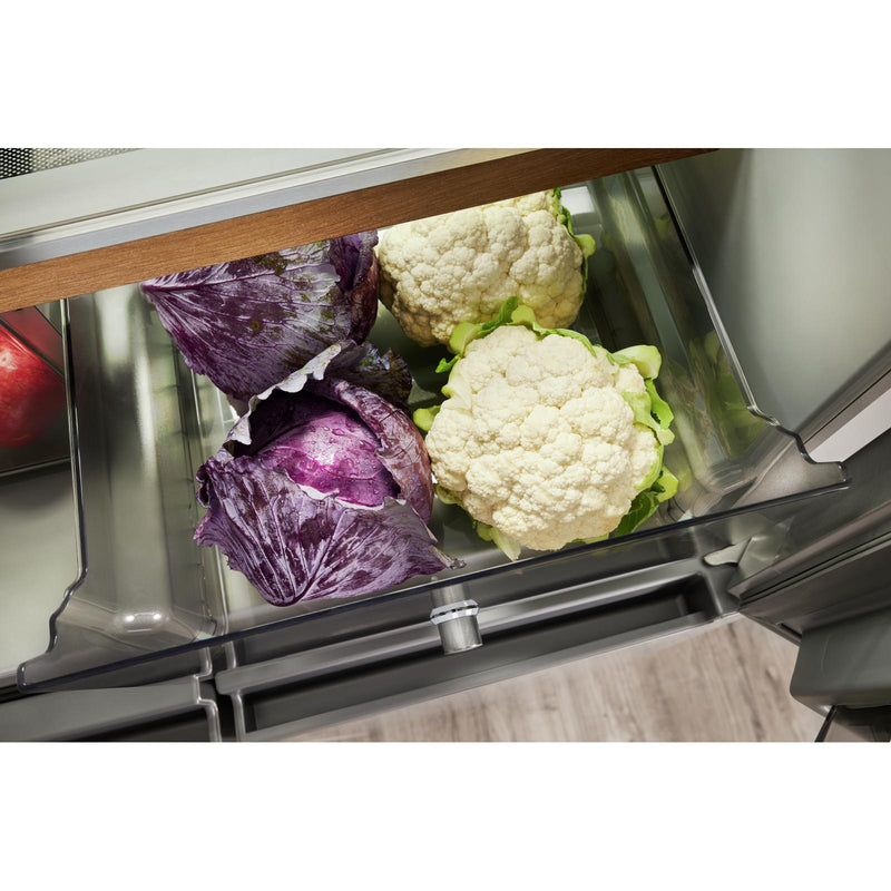 KitchenAid 36-inch, 19.4 cu. ft. Counter-Depth 4-Door Refrigerator with PrintShield™ Finish KRQC506MPS IMAGE 10