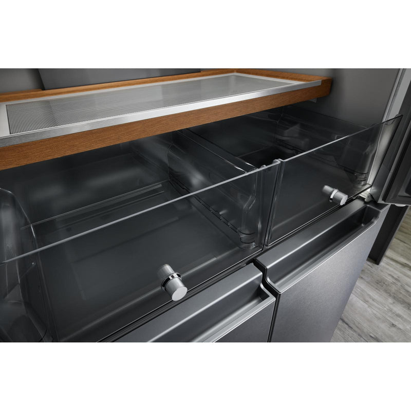 KitchenAid 36-inch, 19.4 cu. ft. Counter-Depth 4-Door Refrigerator with PrintShield™ Finish KRQC506MPS IMAGE 8
