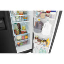Frigidaire 36-inch, 25.6 cu.ft. Freestanding Side-by-Side Refrigerator with Ice and Water Dispensing System FRSS2623AD