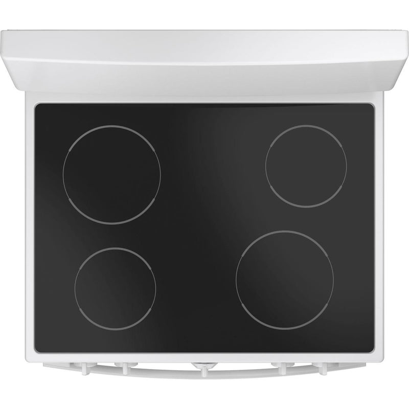 GE 30-inch Freestanding Electric Range with Radiant Smooth Cooktop JB480DTWW IMAGE 4