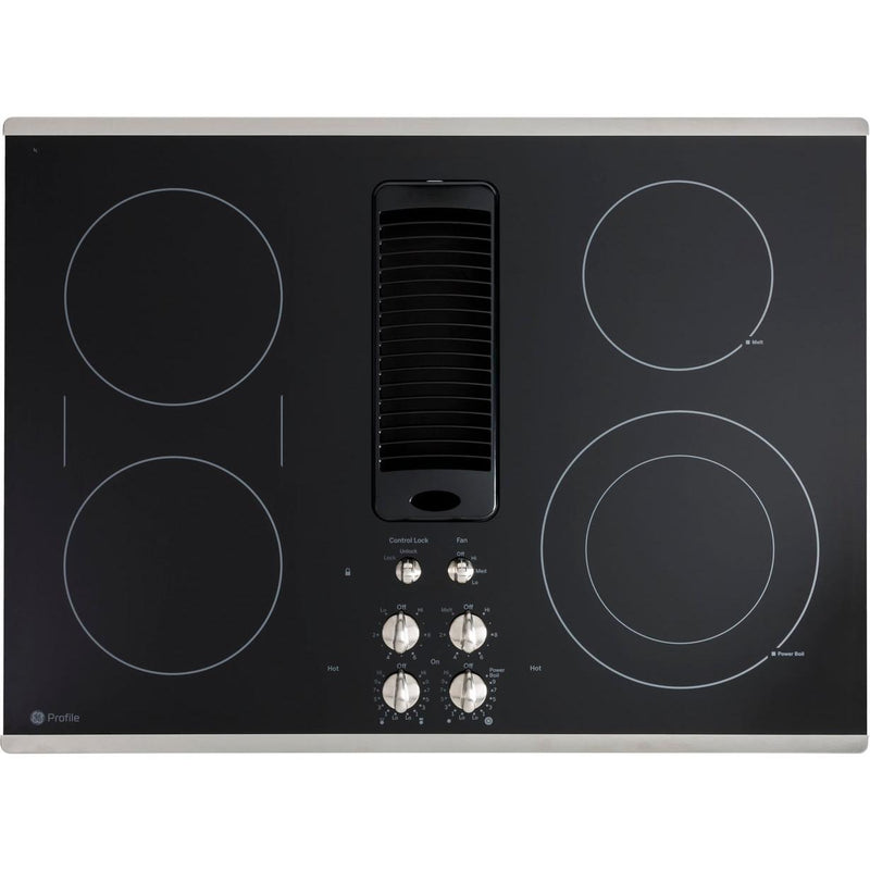 GE 30-inch Built-in Electric Cooktop JEP5030STSS