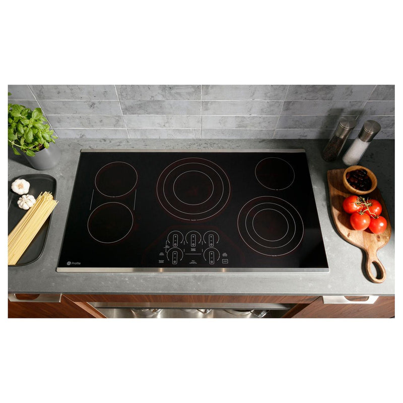 GE Profile 36-inch Built-In Electric Cooktop PEP9036STSS